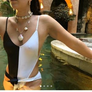 Gil Rodriguez Caracas Swimsuit white and black